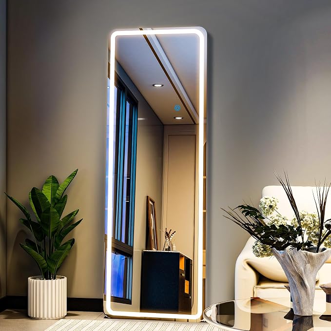 Full Length Mirror with LED Lights, LED Mirrors Full Length Floor Mirror Full