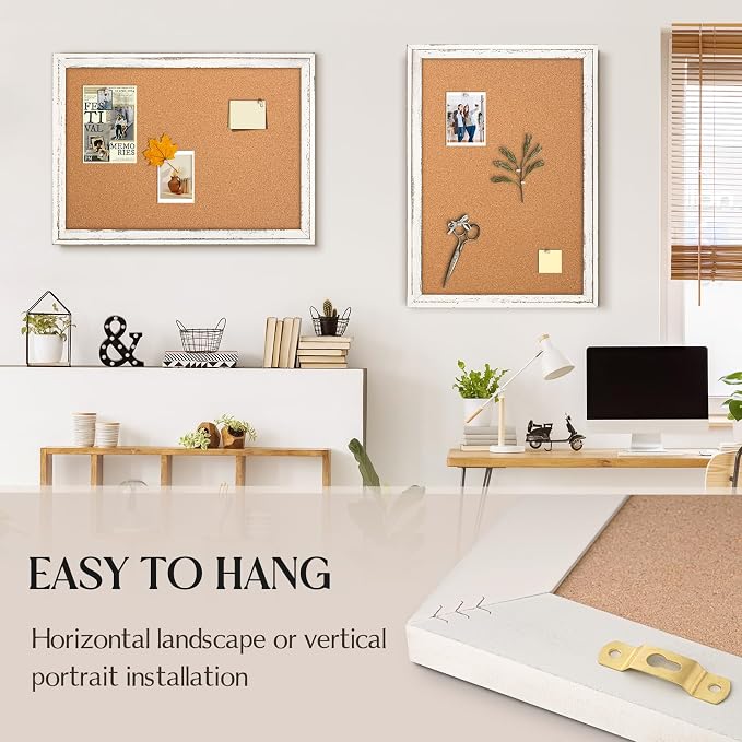 Cork Board Bulletin Board, Hanging Vision Board, Pin Board