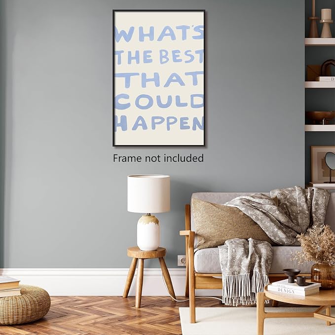 Yaasilinage Daily Reminder Positive Canvas Wall Art, Positive Affirmations Wall