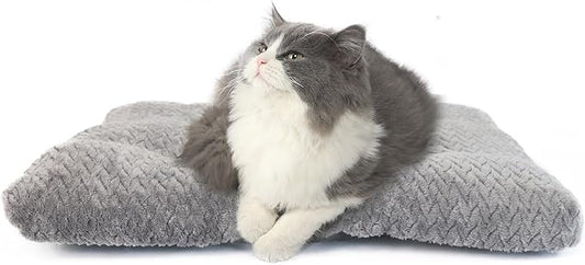 Dog Bed for Small Dogs Washable Dog Crate Bed for Dog Cages 18 inch Small Dog Bed Anti-Slip Waterproof Mute Base Warming Cozy Soft Pet Pupp, Dog Pillows for Small Dogs Tire Printing Dark Grey