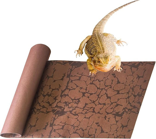 BNOSDM 2 PCS Reptile Carpet Mat Terrarium Liner Bedding Reptile Cage Mat Supplies for Tortoise Lizard Leopard Gecko Snake Chameleon 23.6’’ x 15.7’’