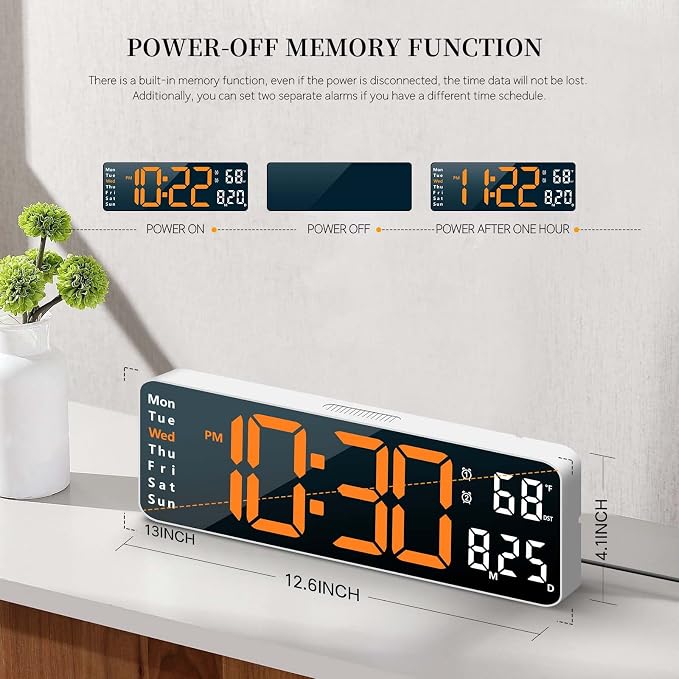 Digital Clock, Digital Wall Clock