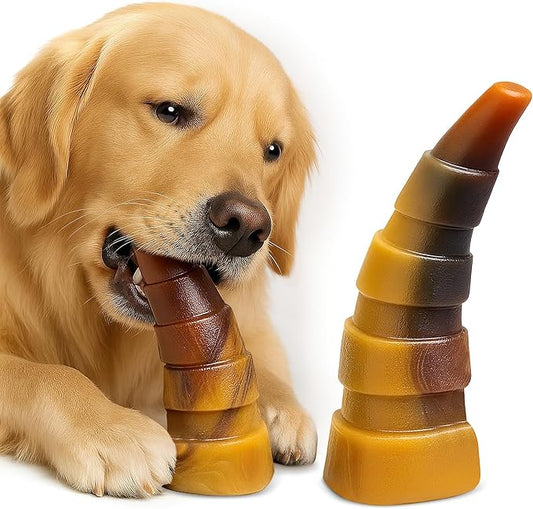 Dog Chew Toys for Aggressive Chewers, 2 Pack Indestructible Dog Toys for Large Dogs, Super Chewer Pet Toy for Large Medium Small Breed