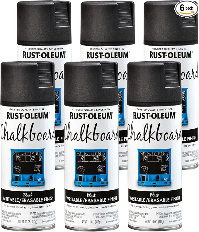Rust-Oleum 301438-6PK Specialty Chalkboard Spray Paint, 11 oz