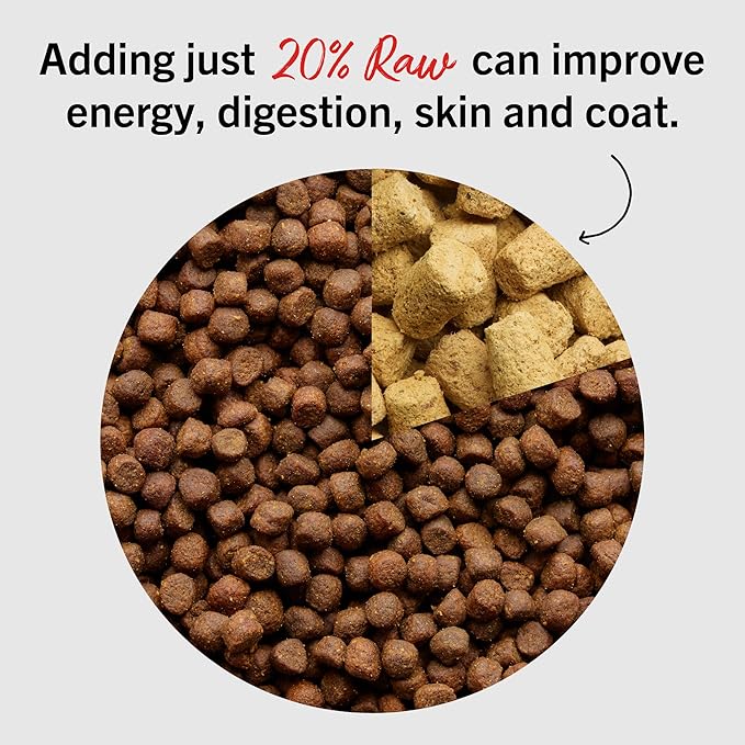 Stella & Chewy's Freeze-Dried Raw Surf & Turf Meal Mixers - Dog Food Topper and Mixer - Made with 95% Grass-Fed Beef & Wild-Caught Salmon - Perfect for Picky Eaters - Grain-Free - 8 oz