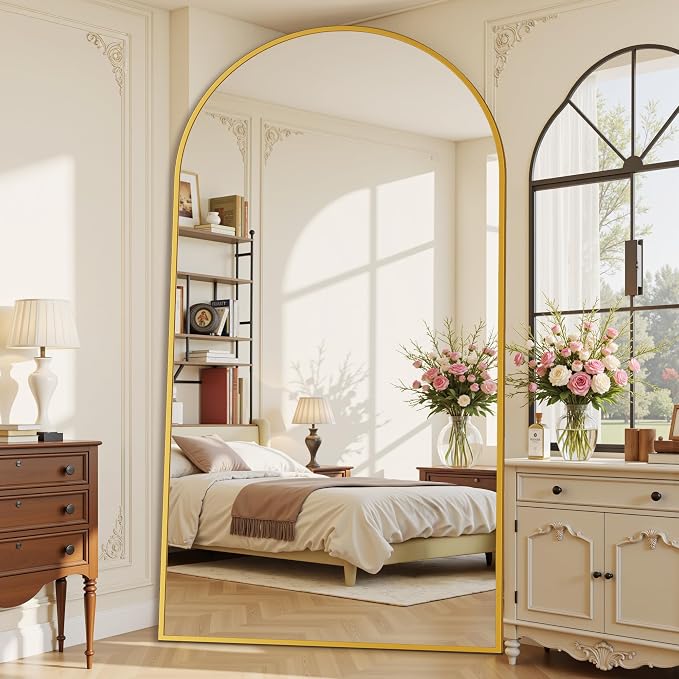 Suidia 90"x46" Arched Full Length Mirror