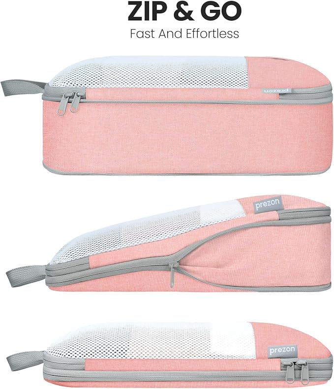 8 Set/6 Set/4 Set Compression Packing Cubes for Travel, Lightweight Vacation Travel Essentials, Travel Accessories for Suitcase Organizer Bags Set, Durable Luggage Organizer