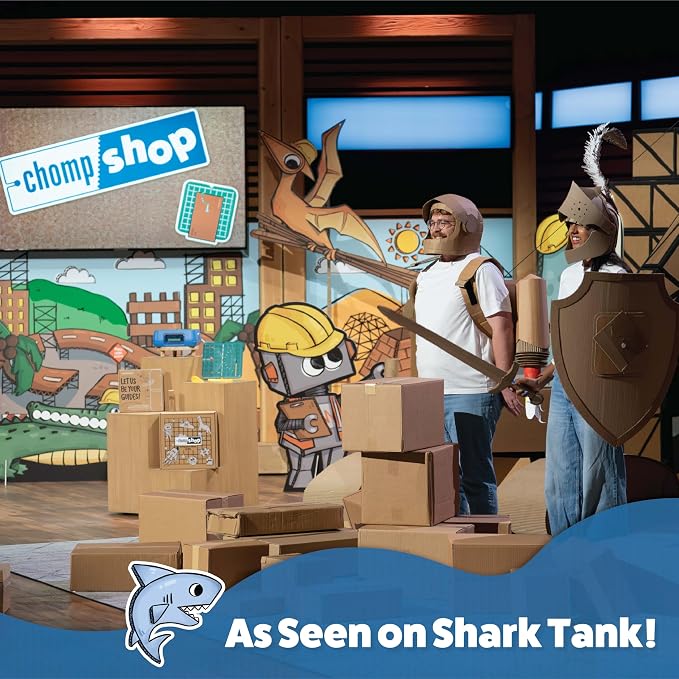 Chompshop ChompSaw Cardboard Cutter, Kid-Friendly Power Tool, Ages 5+ | No Sharp Blades, Screen-free Creative Play, 100-120V AC, Ready to Use and Award-Winning STEAM Toy