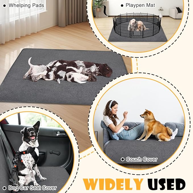 1 Pack Extra Large Washable Pee Pads for Dogs 72"x72"