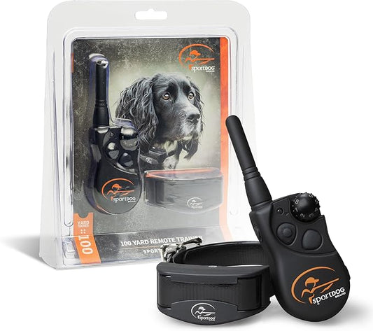 SportDOG Brand YardTrainer 100 Remote Trainer for Dogs Shock Collar with Remote, Waterproof, Submersible Up to 25 Ft, DryTek Technology, Trainer with Shock, Vibrate, and Tone
