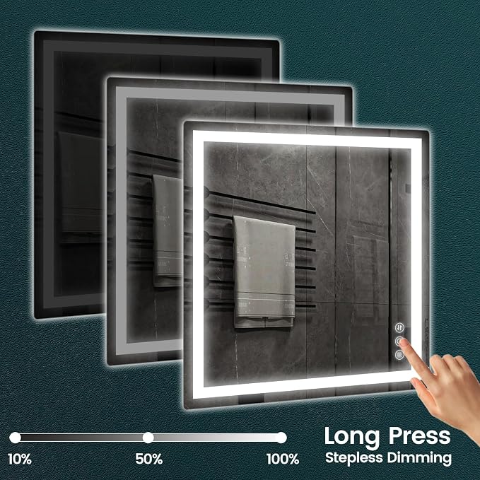 Memobarco 36"x 36" Bathroom Mirror