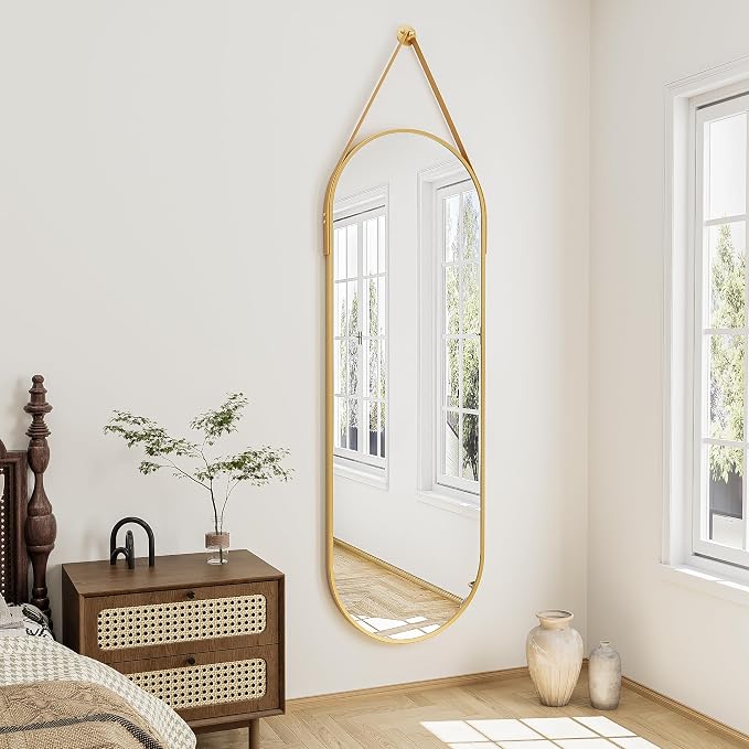Full Length Mirror, Oval Wall Mounted Mirror, Wall Mirrors Full Length