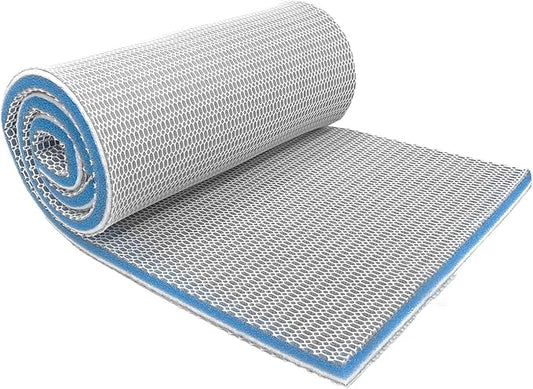 Aquarium Filter Media,48"x12"- 8-Layer Filter Sponge Pad for Fish Tank and Pond,Cuttable & Washable Aquarium Filter Floss for Crystal Clear Water