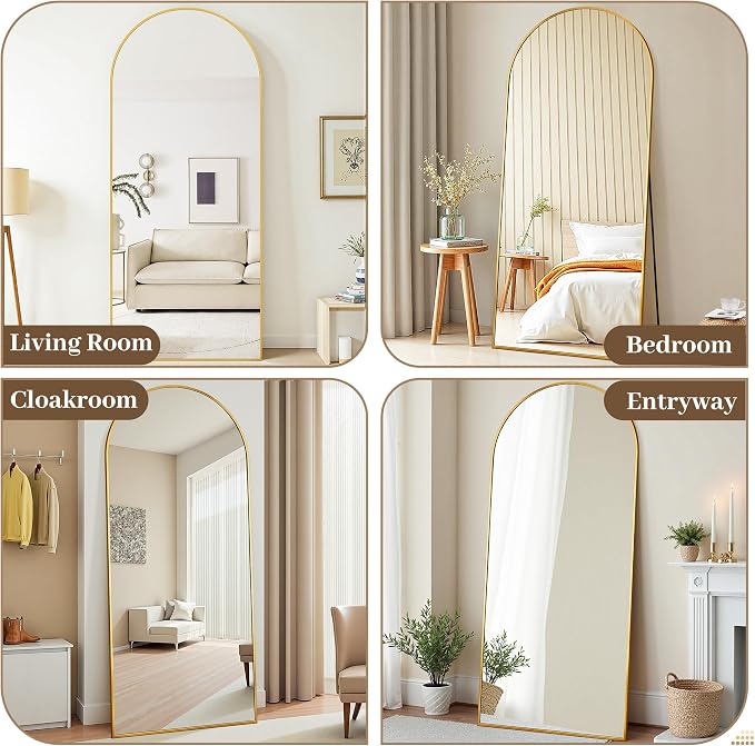 Suidia 58"x21" Arched Full Length Mirror