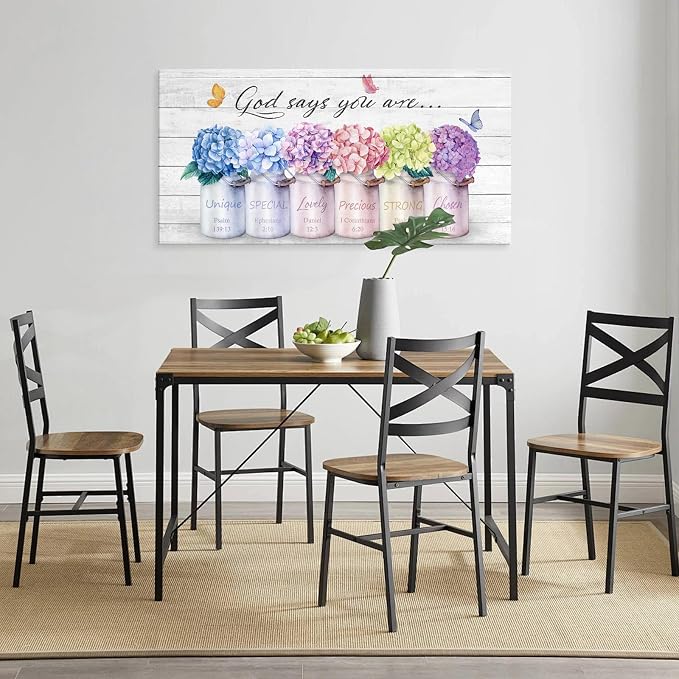 Cao Gen Decor ArtH43050 Inspirational Bible Verse Wall Art: God Says You Are
