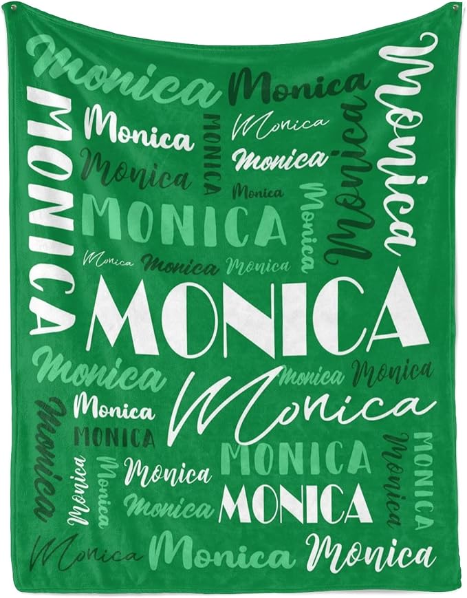 Name Blanket Personalized Blanket for Adult Kids Flannel Customize Throw Blanket Custom (Color 22, 50 x 60 Inches)