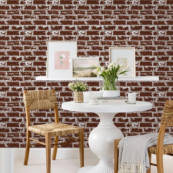 Commomy 3D Peel and Stick Brick Tiles