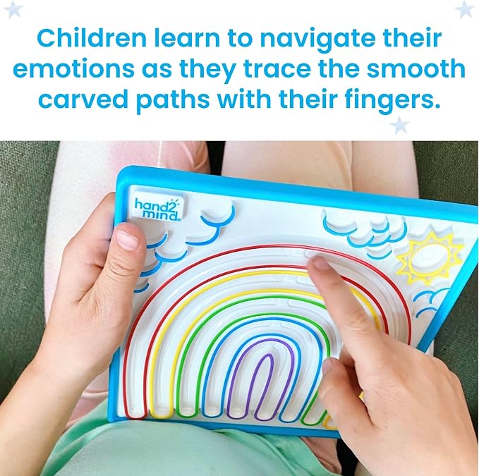 hand2mind Mindful Maze Boards, Tactile Sensory Toys for Toddlers, Calm Down Corner Supplies, Mindfulness for Kids, Occupational Therapy Toys, Quiet Fidgets for Classroom, Sensory Activity Board
