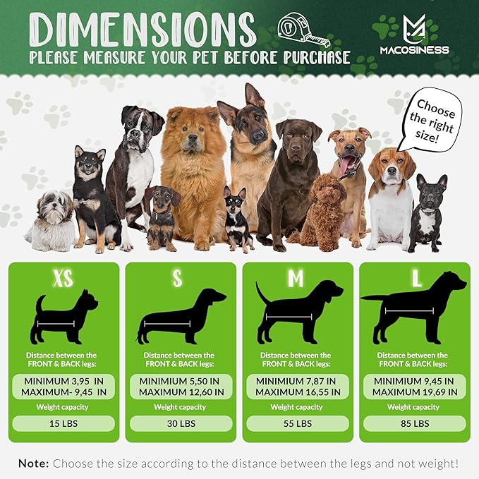 2025 16-in-1 - Dog Grooming Hammock - Dog Hanger for Nail Trimming - Dog Grooming Sling - Cat Sling for Cutting Nails - Cat Hammock for Nail Trimming - Dog Restraint for Nail Clipping