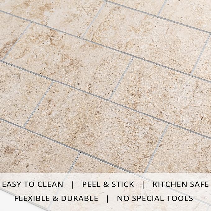 StyloVue 100 Pieces Peel and Stick Backsplash