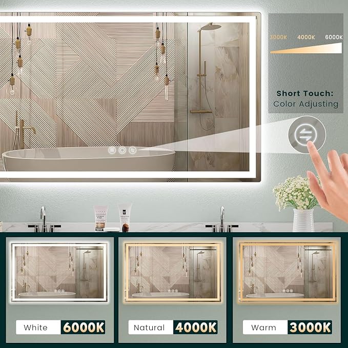 LED Mirror for Bathroom 36"x 60"
