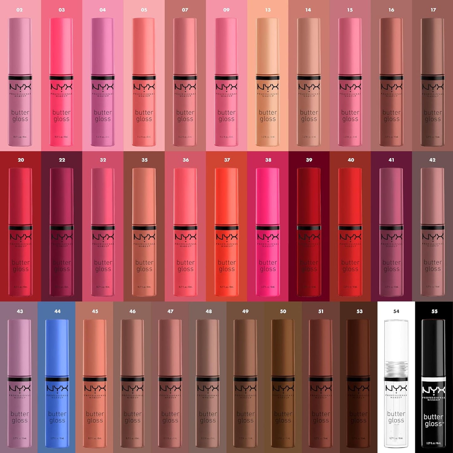 NYX PROFESSIONAL MAKEUP Butter Gloss, Non-Sticky Lip Gloss - Licorice (Black)