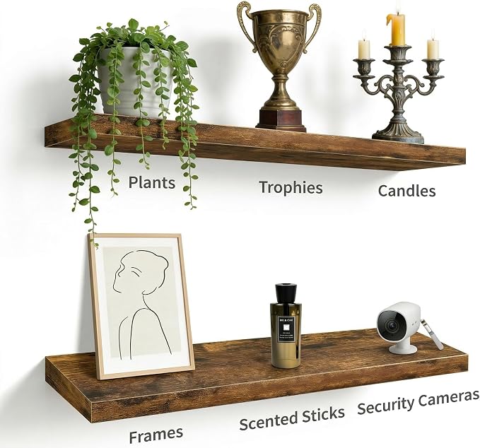 Vervida® Floating Shelves for Wall 35.4" Extra Long