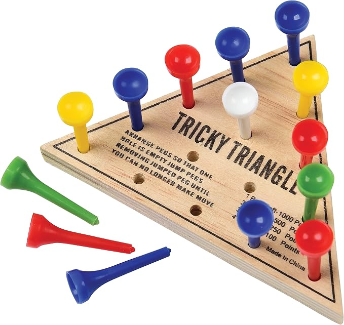 U.S. Toy Tricky Triangle Game - Travel Games, Assorted, MU845