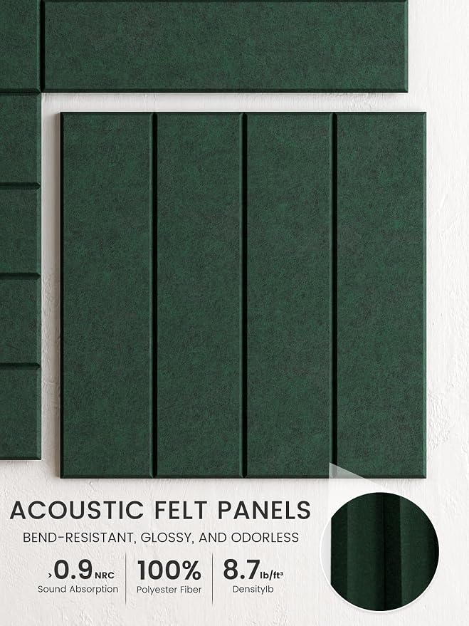 Bumusty Large Cork Board Alternative-48 x 36" Felt Bulletin Board Tiles