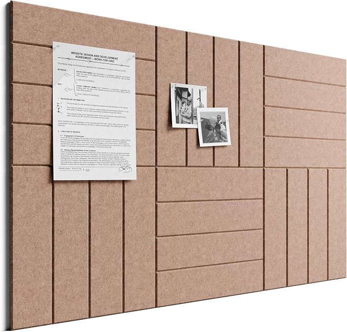 Bumusty Large Cork Board Alternative-36 x 24" Felt Bulletin Board Tiles