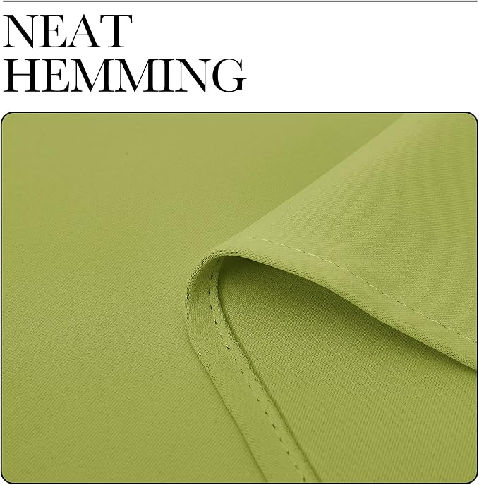 NICETOWN Kitchen Curtains, Fresh Green, Short Blackout Curtains & Drapes
