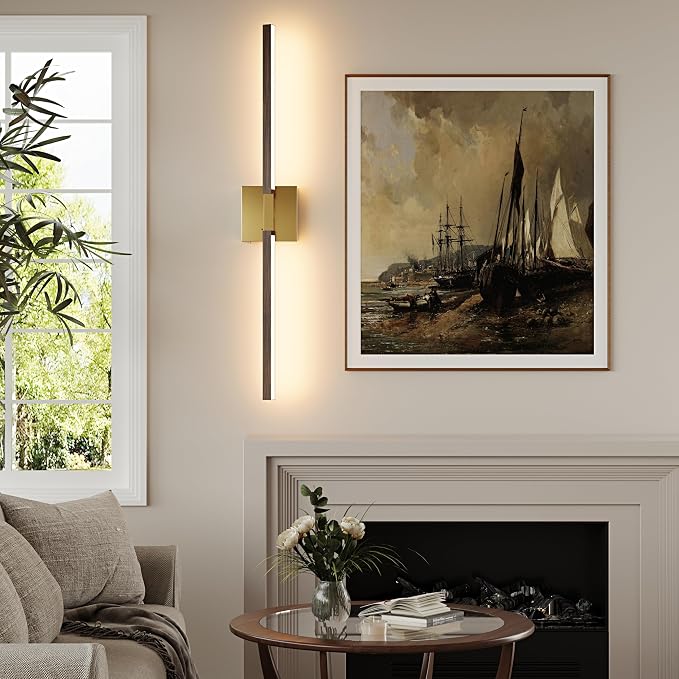 Rayogale Rechargeable Battery Operated Wall Sconce Set 2, 8000mAh Cordless