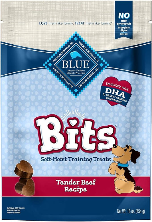 Blue Buffalo BLUE Bits Natural Soft-Moist Training Dog Treats Beef Recipe 16-oz bag