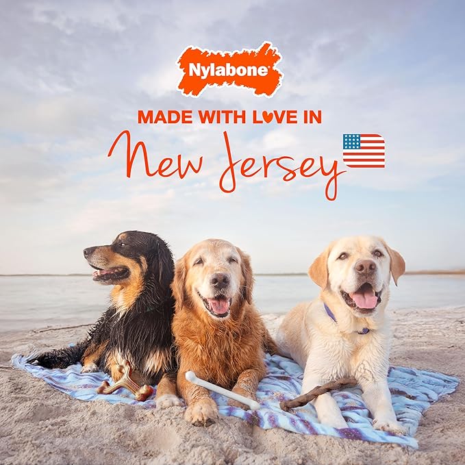 Nylabone Customer Favorites Power Chew Toy Bundle for Dogs, Indestructible Dog Toys for Aggressive Chewers, Pack of 3 Dog Toys, Flavor Medley, Small Dogs - Up to 25 lbs, 3 Pack