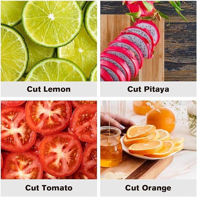 Stainless Steel Vegetable Slicer - Onion & Potato Cutter, Lemon Slicer, Kitchen Chopper Assistant Tool