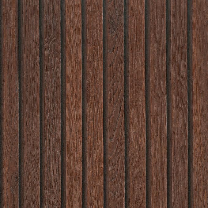 VEELIKE Walnut Wood Slat Peel and Stick Wallpaper Wood Contact Paper