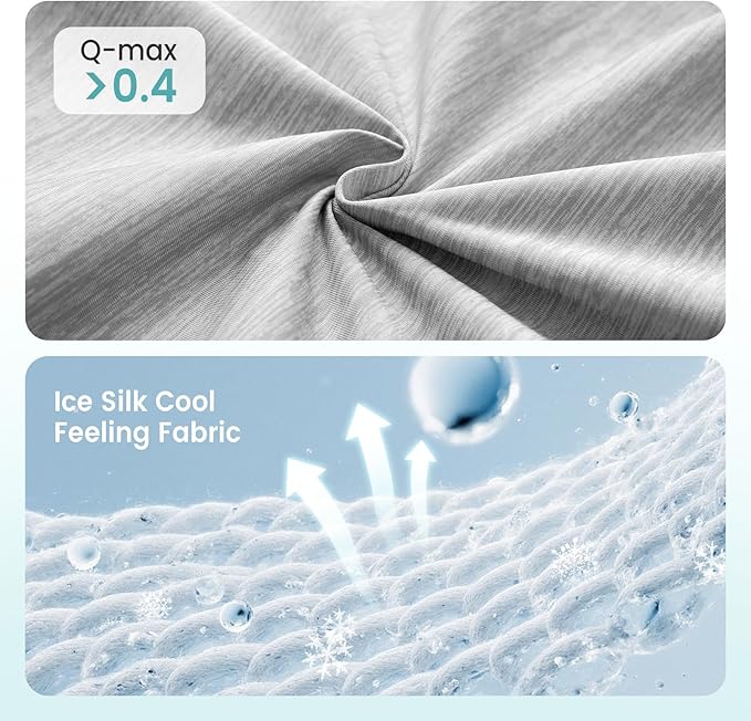 Dog Cooling Mat, Q-Max > 0.4 Leaf Shaped Pet Pad, Liquid Pee Proof Summer Mat for Cats, Washable Sleep Blanket for Bed Couch Floor Indoor, 33x28 inch, Silver Grey