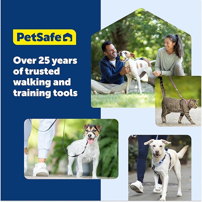PetSafe Easy Walk Comfort No-Pull Dog Harness - Better Walk Training Harness - Full Body Padded Design - Durable Fabric - 5 Point Adjustable Fit - Everyday Leash Training - Black - X-Small