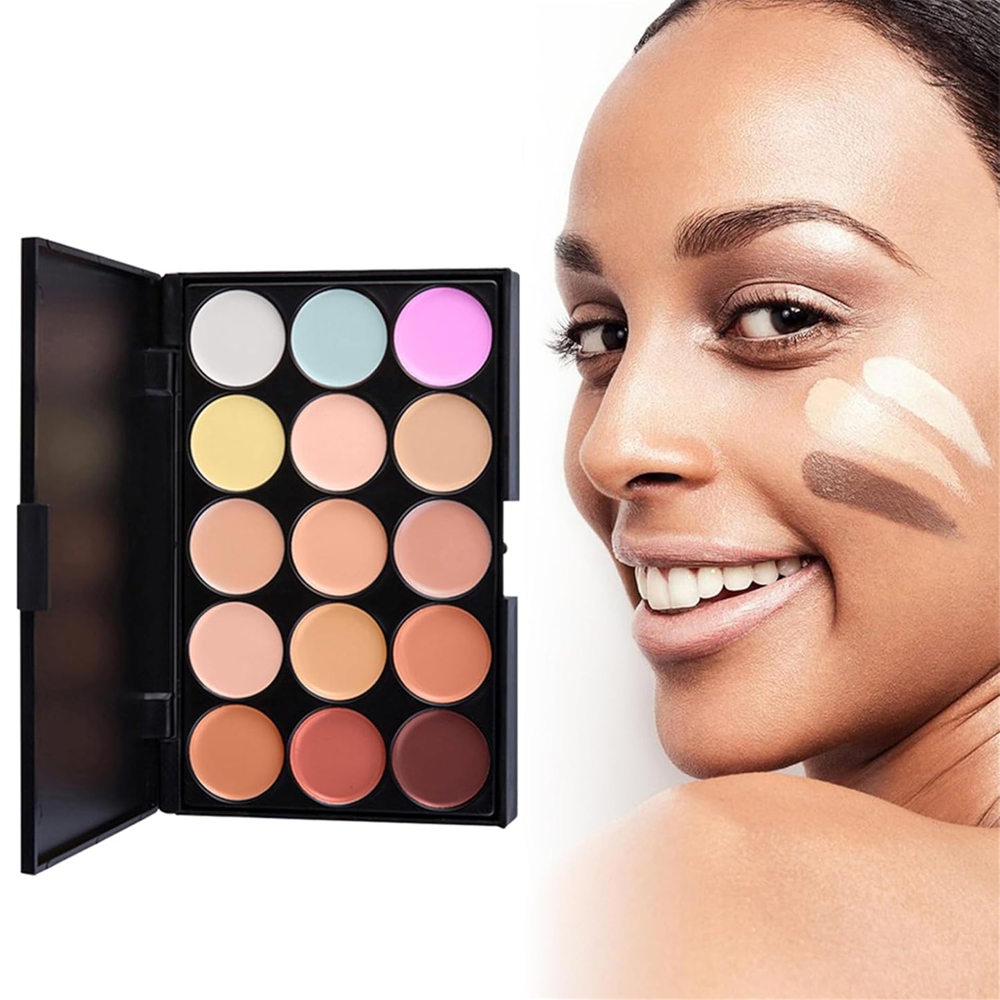 All in One Professional Makeup Kit for Women Girls Holiday Makeup Gift Sets Xmas Essential Bundle Include Eyeshadow Palette Lipstick Blush Concealer Eyeliner Mascara Brush Eyebrow Pencil