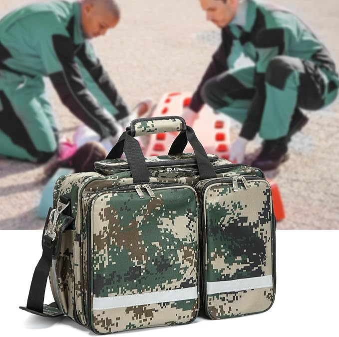 Medical Bag Empty First Aid Bag Emergency Organizer,First Responder Bag, Trauma Bag EMT for Nurses,Home Health Care (Bag Only)