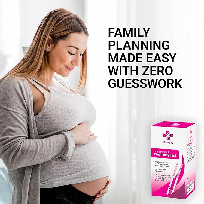 50 Pack Pregnancy Test Strips Early Detection, 10 MIU/ML, Rapid and Accurate Results