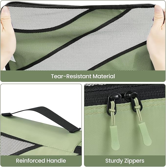 BAGAIL 6 Set Packing Cubes,Travel Luggage Packing Organizers