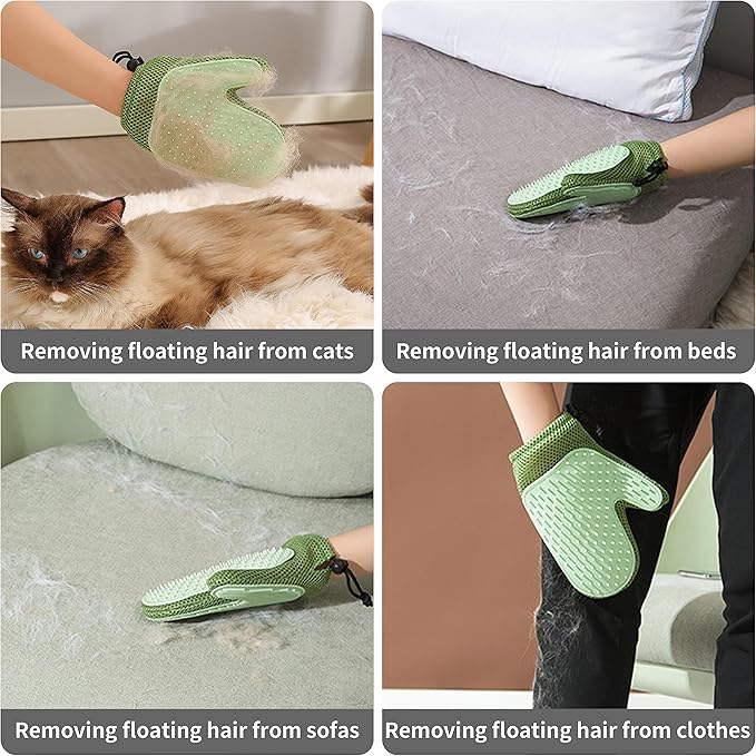Cat Clippers, Professional Cat Grooming Kit, Cordless Cat Grooming Clippers for Thick Coats, Cat Hair Trimmer, Low Noise Cat Shaver Clippers, Quiet Pet Hair Clippers Tools for Cats Dogs (Gray)
