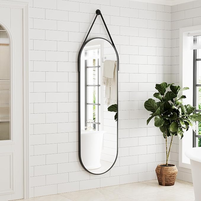 Full Length Mirror, Oval Wall Mounted Mirror