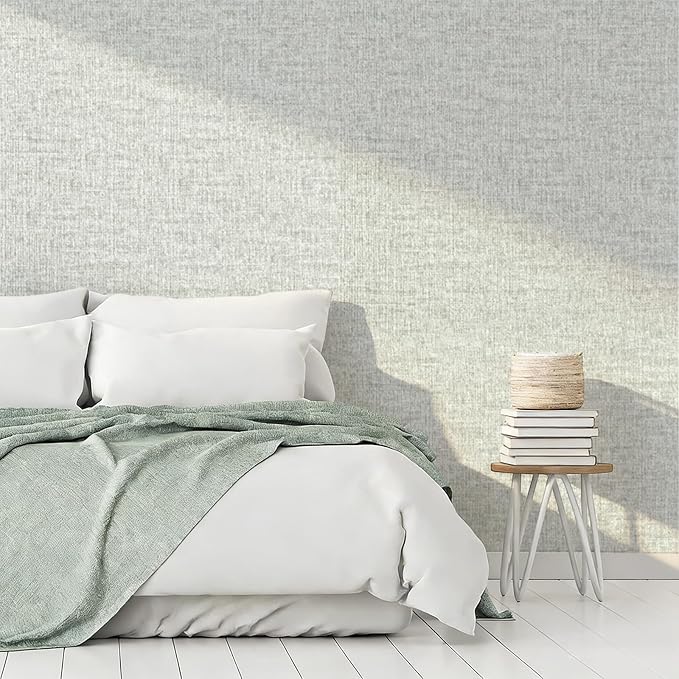Grasscloth Peel and Stick Wallpaper, Waterproof Self Adhesive Removable Vinyl
