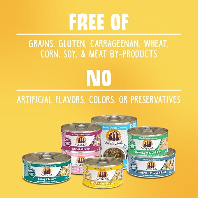 Weruva Classic Cat Food, Grandma?S Chicken Soup with Chicken Breast & Veggies, 5.5Oz Can (Pack of 24)