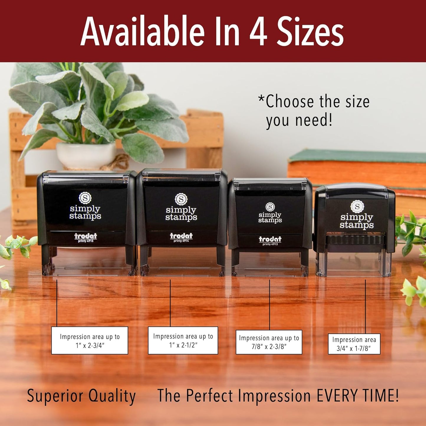 Confidential Office Stamp | 4 Different Sizes | 20 Designs | Multiple Color Options | Perfect for Quick Validation of Office Documents (Confidential, Xtra Wide)