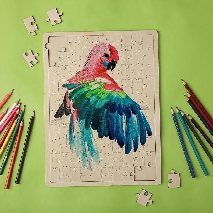 Mr. Pen- Blank Wooden Puzzle, 100 Pieces, 14.2" x 10.6" (Pack of 4)