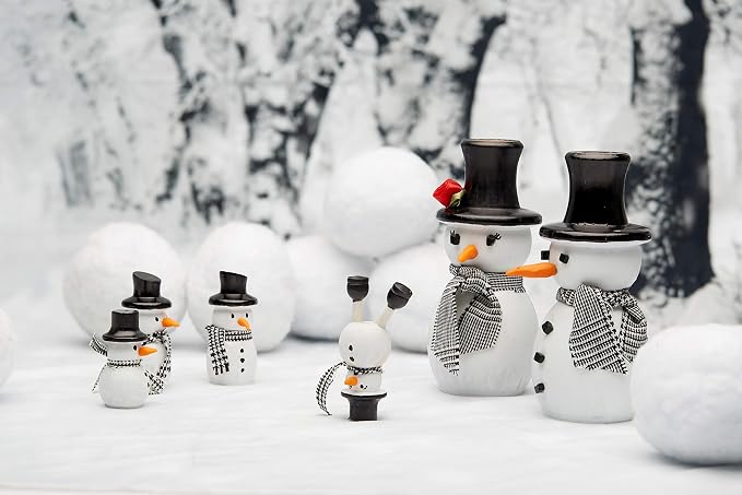 Snowman Peg Dolls 2-13/16 inch, Pack of 25 Wooden Peg Dolls for Christmas Crafting, Nativity Scenes, Holiday Decorations, by Woodpeckers