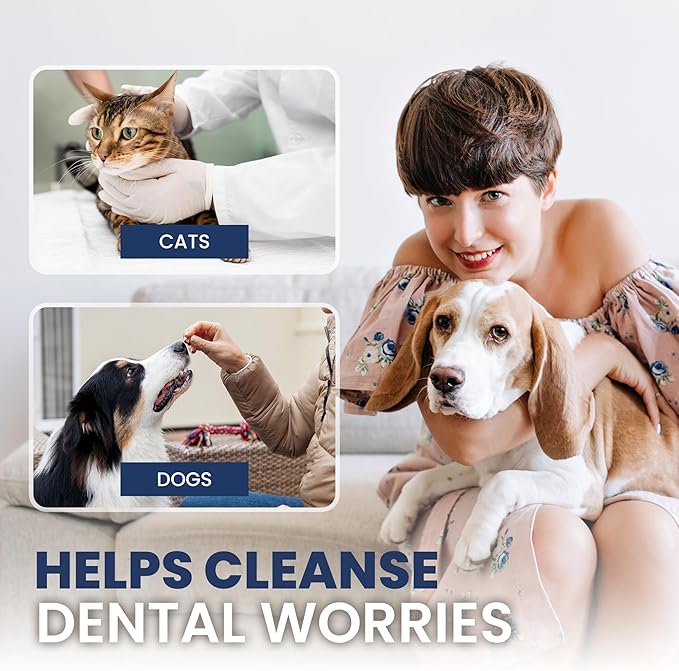 Rad Health Water Additive – Dog Dental Water Additive for Fresh Breath, Plaque & Tartar Control, Easy Mouthwash for Dogs & Cats, 330ml Formula Supports Daily Oral Hygiene, No Brushing Needed